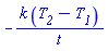 -k*(T__2-T__1)/t