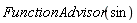 FunctionAdvisor(sin)