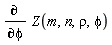 diff(Z(m, n, rho, phi), phi)
