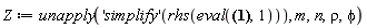 Z := unapply(('simplify')(rhs(eval(Z(m, n, rho, phi) = R(m, n, rho)*cos(m*phi), 1))), m, n, rho, phi)