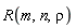 R(m, n, rho)