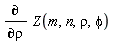 diff(Z(m, n, rho, phi), rho)