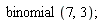 binomial(7, 3)