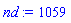 nd := 1059