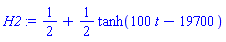 H2 := 1/2+(1/2)*tanh(100*t-19700)