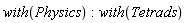 with(Physics); with(Tetrads)