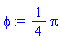 (1/4)*Pi