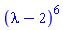 (lambda-2)^6