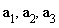 a[1], a[2], a[3]