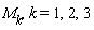 M[k], k = 1, 2, 3