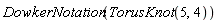 DowkerNotation(TorusKnot(5, 4))