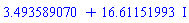 3.493589070+16.61151993*I