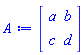 Matrix(%id = 18446744078296945478)