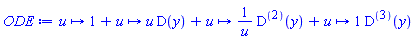 (proc (u) options operator, arrow; 1 end proc)+(proc (u) options operator, arrow; u end proc)*D(y)+(proc (u) options operator, arrow; 1/u end proc)*(D@@2)(y)+(proc (u) options operator, arrow; 1 end proc)*(D@@3)(y)