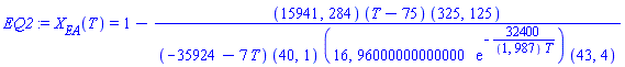 X[EA](T) = 1-(15941, 284)*(T-75)*(325, 125)/((-35924-7*T)*(40, 1)*(16, 96000000000000*exp(-32400/((1, 987)*T)))*(43, 4))