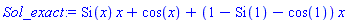Si(x)*x+cos(x)+(1-Si(1)-cos(1))*x