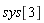 sys[3]