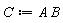 C := A*B