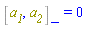 %Commutator(a__1, a__2) = 0