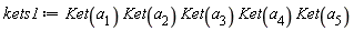 kets1 := Ket(a__1)*Ket(a__2)*Ket(a__3)*Ket(a__4)*Ket(a__5)