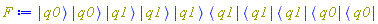 Physics:-`*`(Physics:-Ket(q0), Physics:-Ket(q0), Physics:-Ket(q1), Physics:-Ket(q1), Physics:-Ket(q1), Physics:-Bra(q1), Physics:-Bra(q1), Physics:-Bra(q1), Physics:-Bra(q0), Physics:-Bra(q0))