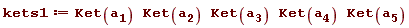 kets1 := Ket(a__1)*Ket(a__2)*Ket(a__3)*Ket(a__4)*Ket(a__5)