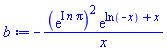 -(exp(I*n*Pi))^2*exp(ln(-x)+x)/x