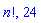 factorial(n), 24