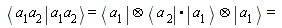 " Bra(aKet(b)=Bra(a)&otimes; Bra(a)*Ket(b)&otimes; et(b)="