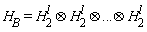 "`H__B`=H[2]^(l)&otimes;H[2]^(l)&otimes;...&otimes;H[2]^(l)"