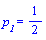 p__1 = 1/2