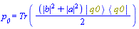 p__0 = Tr((1/2)*(abs(b)^2+abs(a)^2)*Physics:-`*`(Physics:-Ket(q0), Physics:-Bra(q0)))