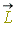 `#mover(mi("L",mathcolor = "olive"),mo("&rarr;",fontstyle = "italic"))`
