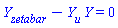 diff(Y(X), zetabar)-(diff(Y(X), u))*Y(X) = 0