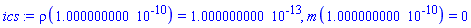 rho(0.1000000000e-9) = 0.1000000000e-12, m(0.1000000000e-9) = 0