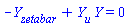 -(diff(Y(X), zetabar))+(diff(Y(X), u))*Y(X) = 0