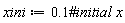 xini := .1