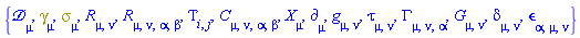 {Physics:-D_[mu], Physics:-Dgamma[mu], Physics:-Psigma[mu], Physics:-Ricci[mu, nu], Physics:-Riemann[mu, nu, alpha, beta], Tau[i, j], Physics:-Weyl[mu, nu, alpha, beta], Physics:-d_[mu], Physics:-g_[mu, nu], tau[mu, nu], Physics:-Christoffel[mu, nu, alpha], Physics:-Einstein[mu, nu], Physics:-KroneckerDelta[mu, nu], Physics:-LeviCivita[alpha, mu, nu], Physics:-SpaceTimeVector[mu](X)}
