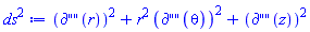 Physics:-d_(r)^2+r^2*Physics:-d_(theta)^2+Physics:-d_(z)^2