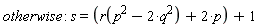 otherwise; -1; s = r(p^2-2*q^2)+2*p+1