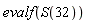evalf(S(32))