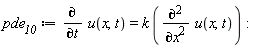 pde__10 := diff(u(x, t), t) = k*(diff(u(x, t), x, x))