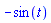 -sin(t)