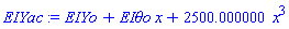 EIYo+`EI&theta;o`*x+2500.000000*x^3