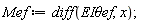 Mef := diff(`EI&theta;ef`, x);