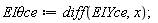 `EI&theta;ce` := diff(EIYce, x);
