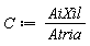 C := AiXil/Atria