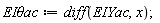 `EI&theta;ac` := diff(EIYac, x);