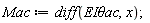 Mac := diff(`EI&theta;ac`, x);