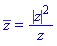conjugate(z) = abs(z)^2/z